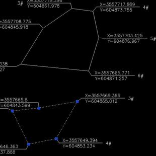CAD界址点坐标插件自动一键标注可批量可单选添加XY坐标cass制图