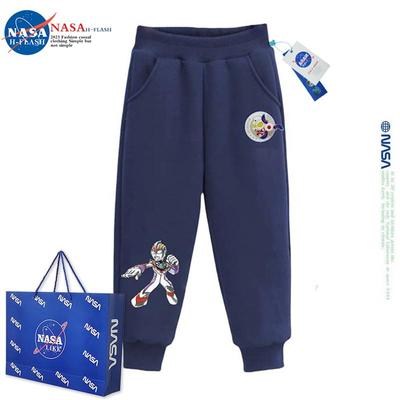 NASA联名男童秋冬加绒奥特曼裤子