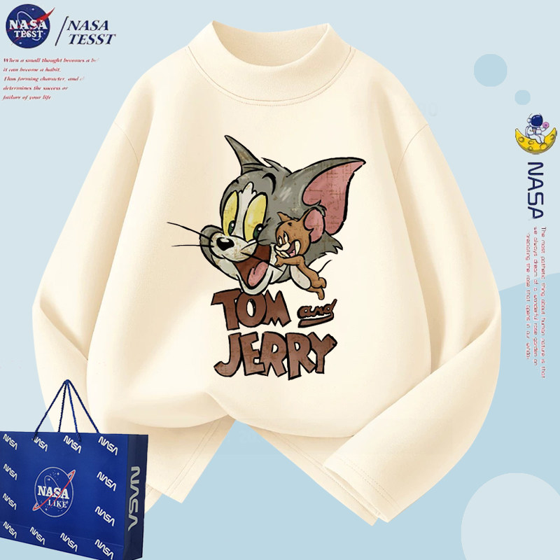 NASA联名儿童猫和老鼠德绒打底秋