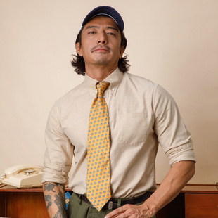 SOARIN【牛津纺】英伦复古扣领西装衬衫男高级感简约休闲长袖衬衣