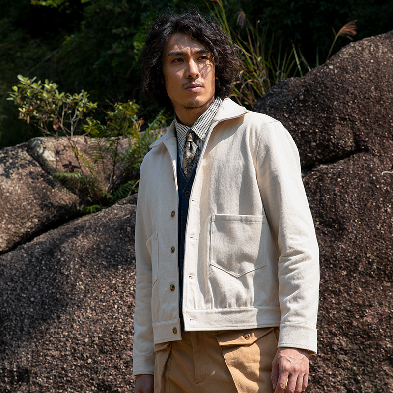 SOARIN美式复古牛仔夹克外套男