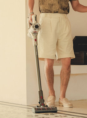 SOARIN英伦风复古那不勒斯短裤男 纯棉商务休闲直筒百慕大五分裤