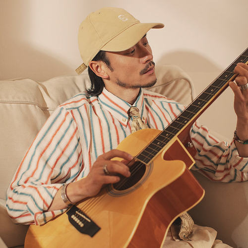 SOARIN英伦风复古条纹长袖衬衫男