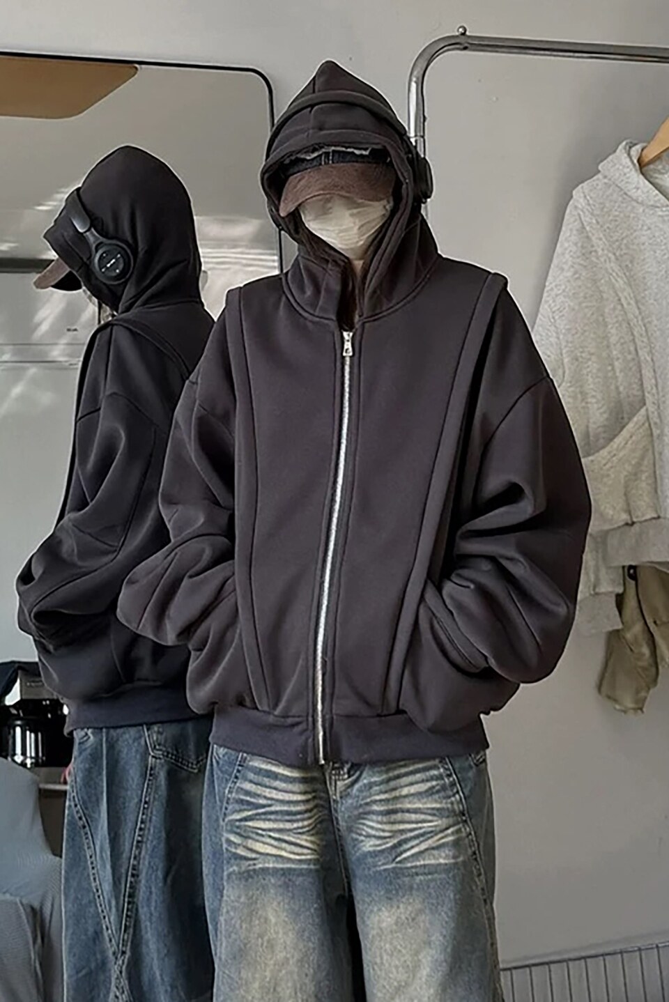 开衫卫衣A336-2-VBP03V特P50加绒VBP03VJR-特P60（60棉40聚酯纤维,男装卫衣,电商A336-2