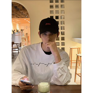 2025秋季新款长袖T恤 A336-2-V705V-P38-限价58（纯棉）,男装T恤,电商A336-2