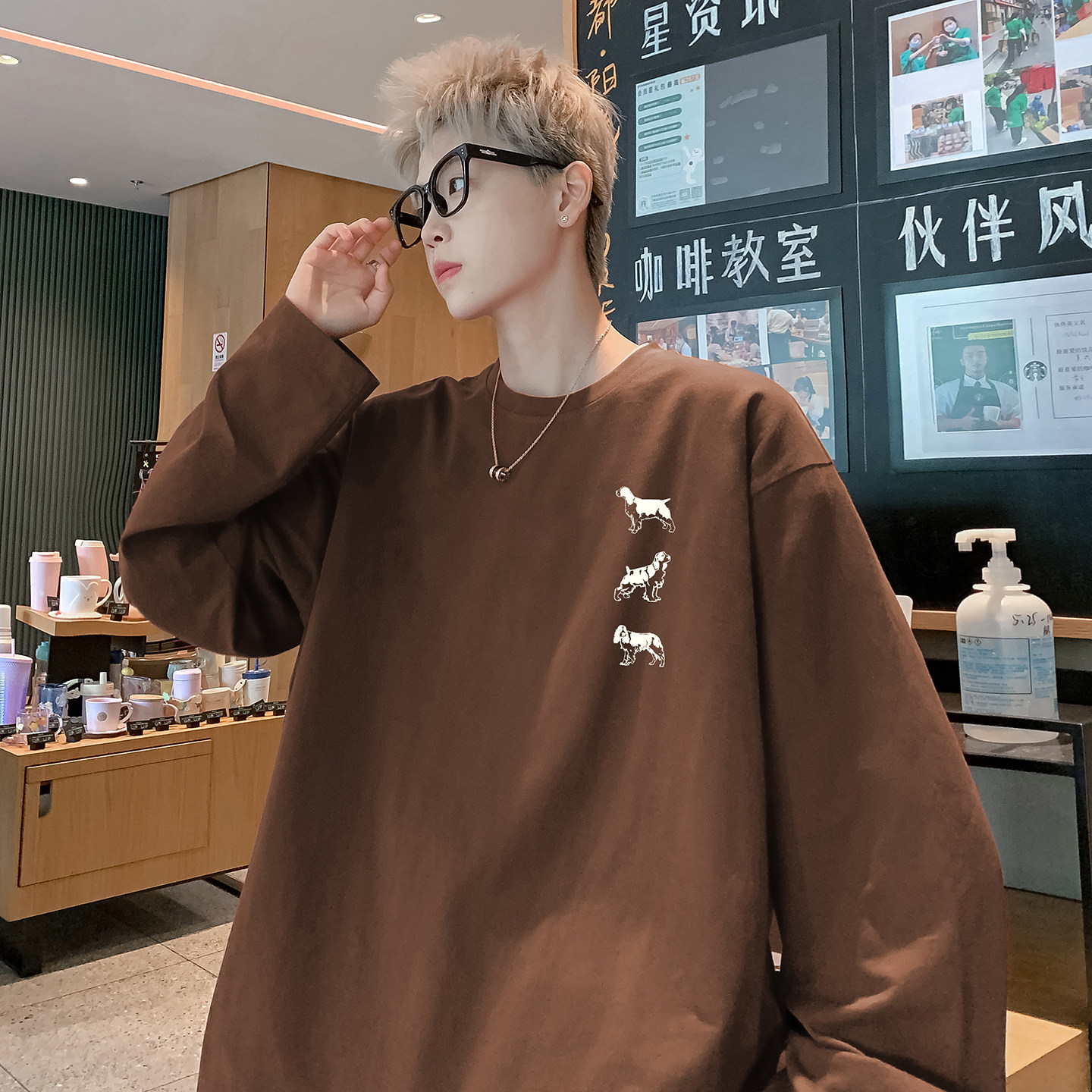 2025秋季新款长袖T恤A336-2-V747V-P38-限价48（纯棉）,男装T恤,电商A336-2