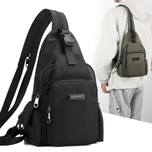 2025新款 运动休闲胸包单肩日常通勤旅行多功能轻便小型双肩包 男士