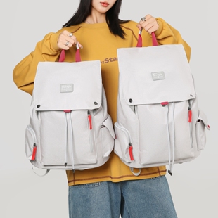 双肩包2025新款 男女电脑包尼龙帆布通勤书包防水大容量旅行登山包