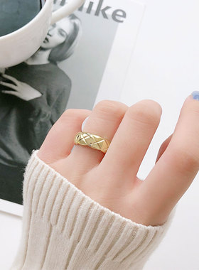 钛钢王一博蹦迪戒指蔡徐坤同款