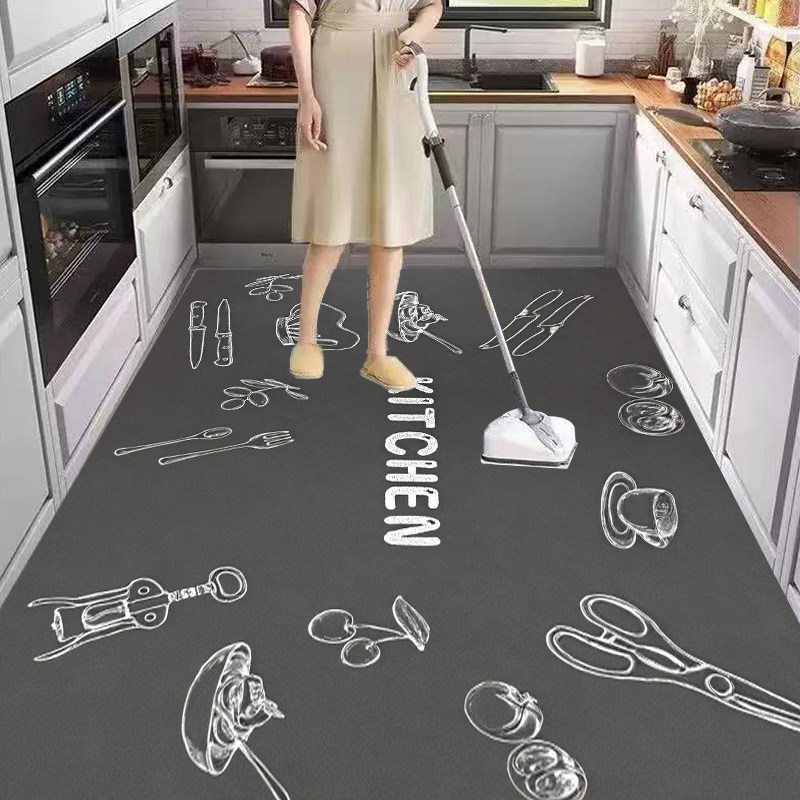 真硅藻泥厨房地垫防滑防油可擦免洗吸水吸油脚垫地毯耐脏整铺垫子,居家布艺,厨房地垫,淘宝优惠券,粉丝福利购,淘宝优惠卷