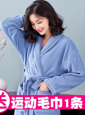 加厚酒店浴袍纯棉纯棉冬季情侣