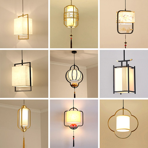 新中式楼梯感应吊灯入户门楼道灯