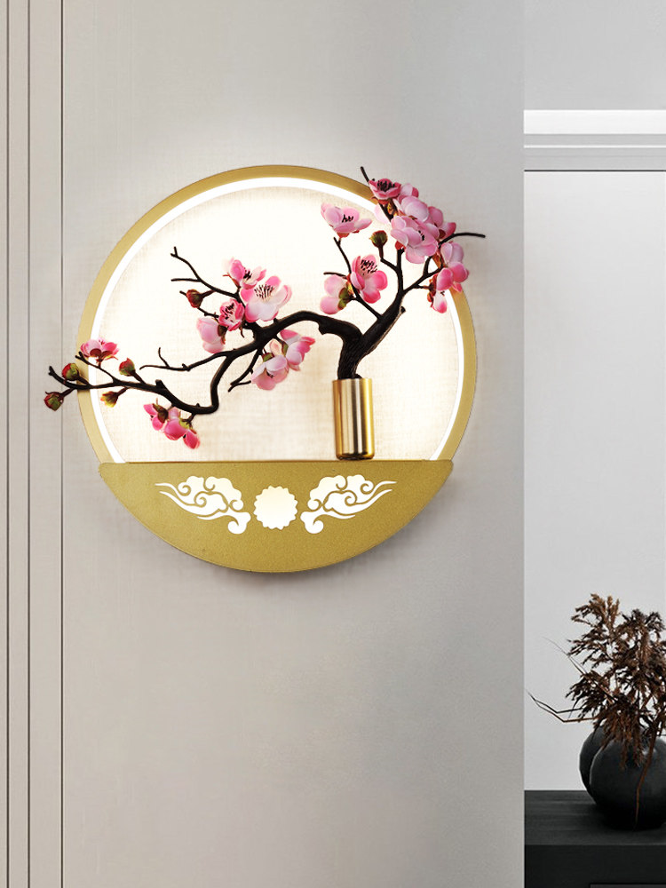 新中式壁灯感应灯楼梯灯led灯自动人体感应过道玄关灯 声控灯楼道