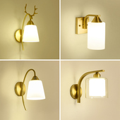 铜壁灯楼梯自动感应灯楼道家用走廊过道灯2025新款 声控灯智能墙灯