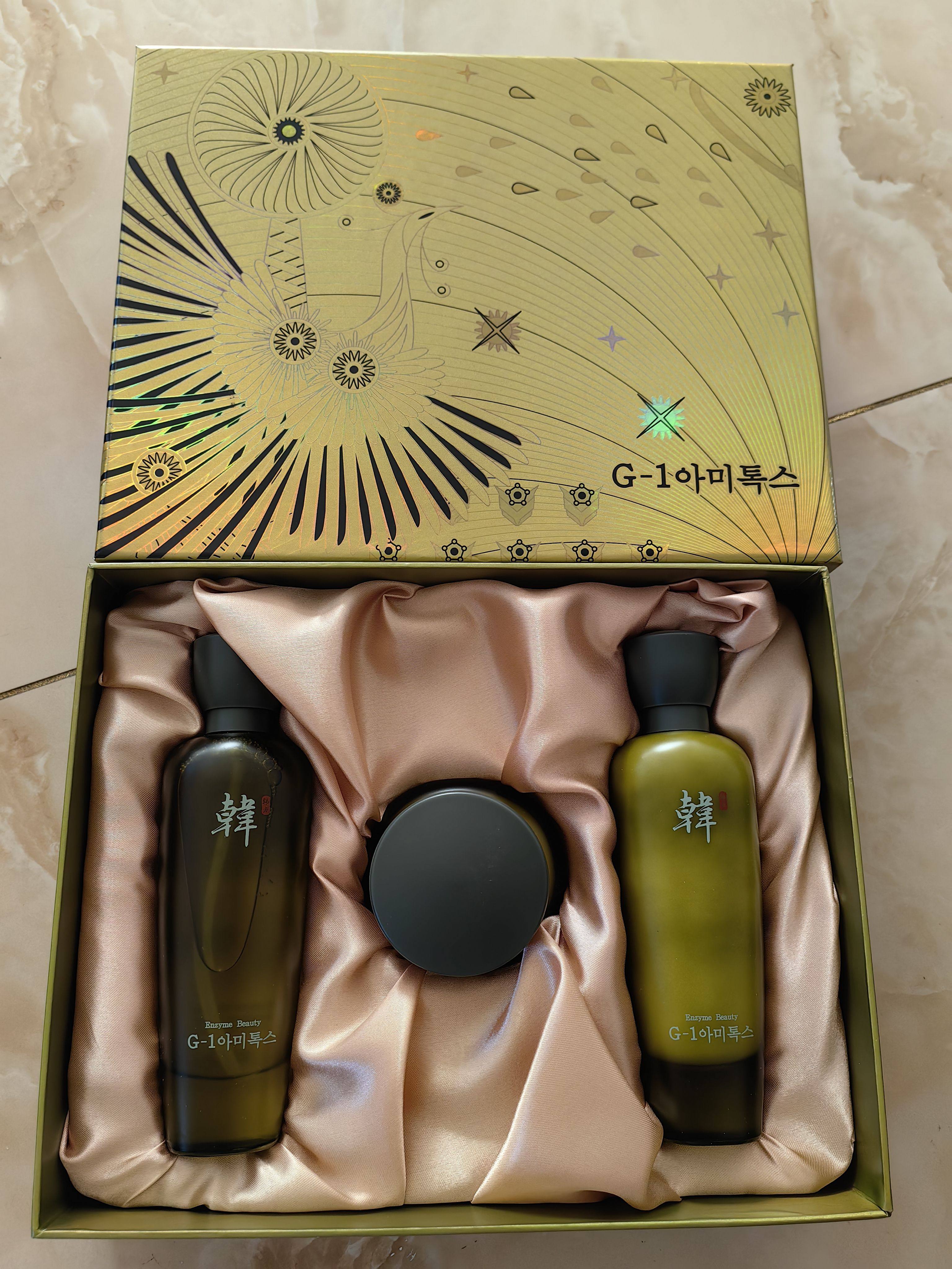 叶美朗护肤品酵素靓颜三件套抗氧化弹力紧致修复保湿水乳液弹力霜