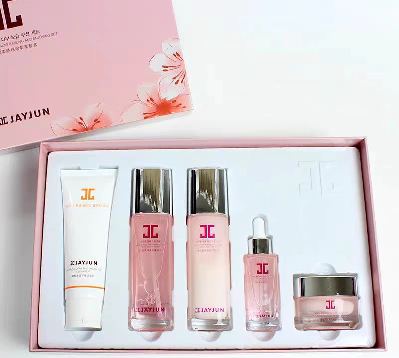 韩国JAYJUN捷俊素颜美肤套盒樱花补水保湿抗氧化水乳护肤套装
