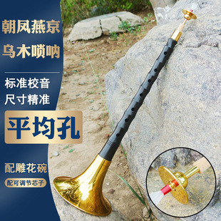 乌木平均孔唢呐降B演奏级高档喇叭芯子可调节全套红白事演出专用