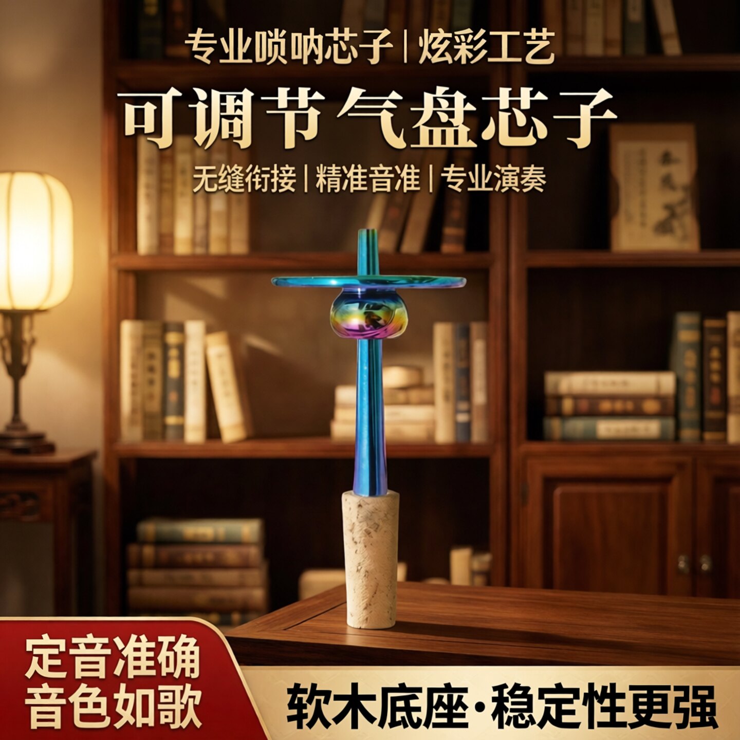 炫彩唢呐芯子软木天芯D调图片