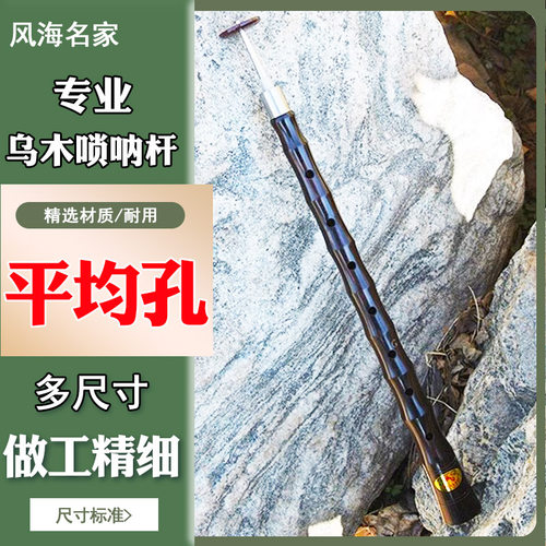 唢呐乐器专业平均孔杆子红白喜事黑檀乌木降b调入门d调大中小杆