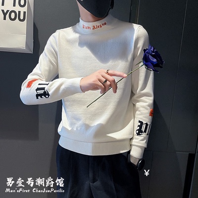 毛衣秋冬潮针织内搭打底衫半高领