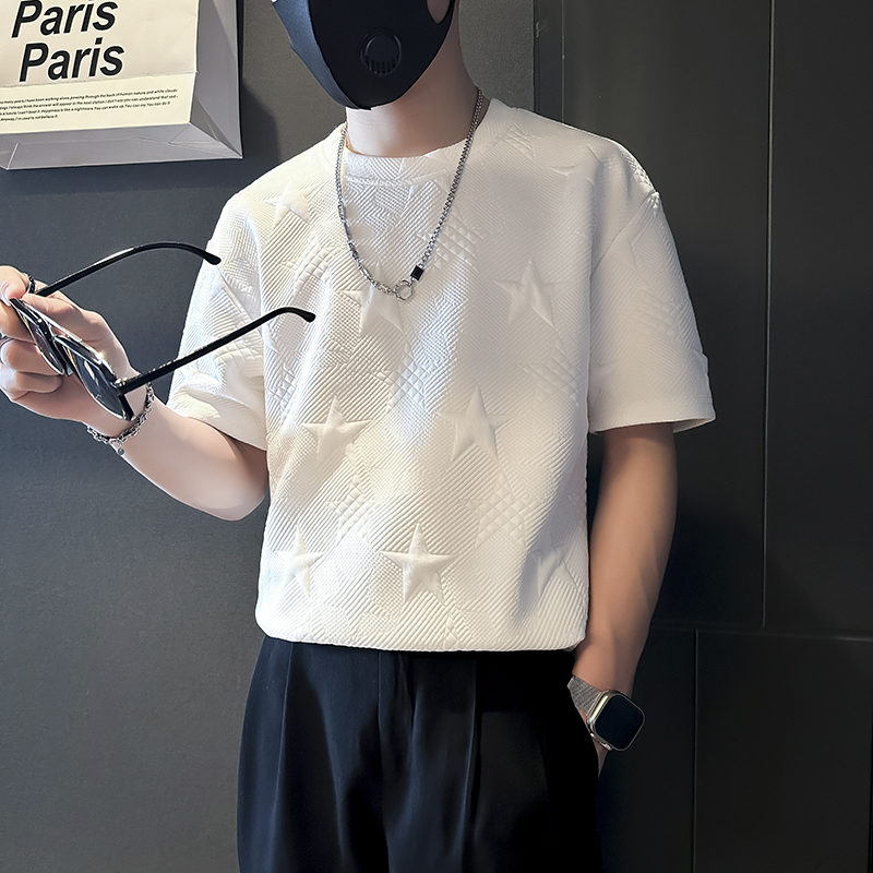 夏季短袖t恤男痞帅潮流重磅体恤