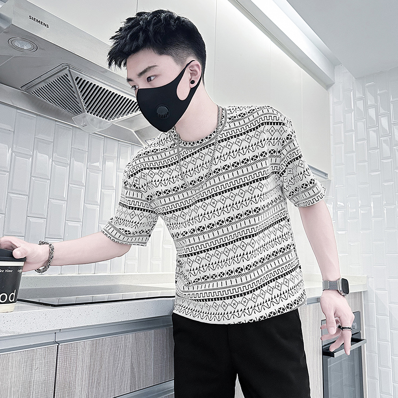 痞帅短袖t恤男款潮流帅气体恤