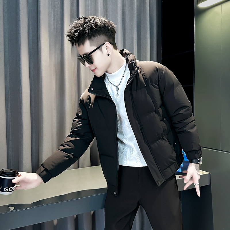 冬季修身短款羽绒棉服男保暖棉衣