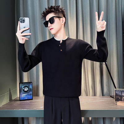 秋冬毛衣男款今年流行内搭针织衫