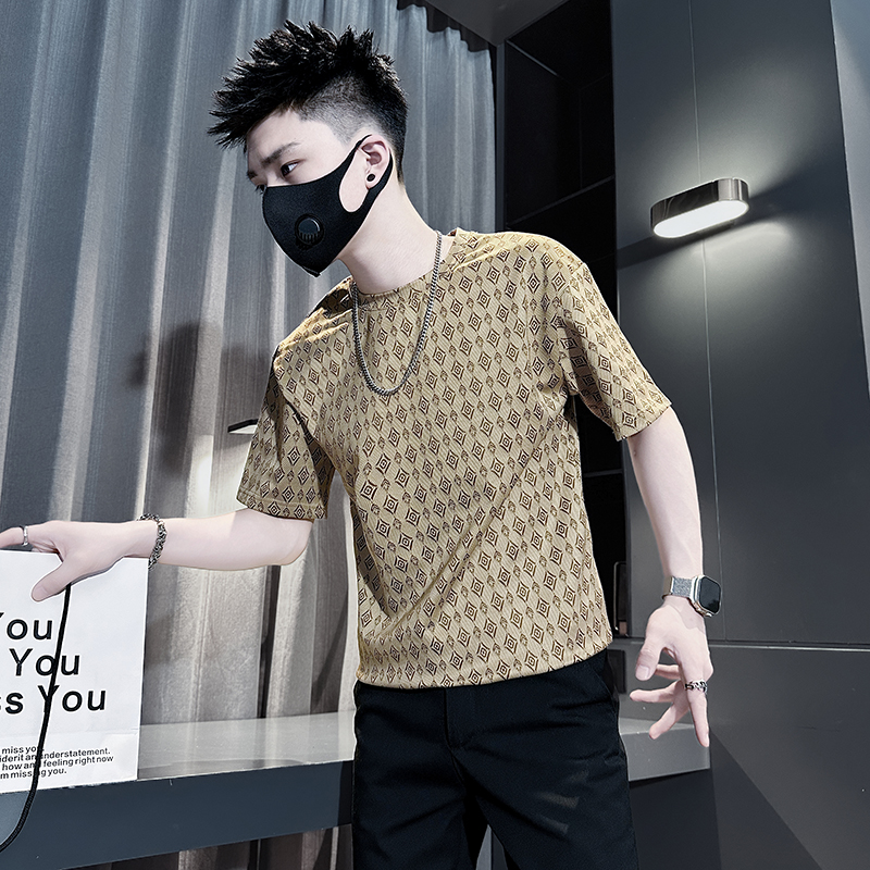 痞帅风短袖t恤男士超火潮流男装