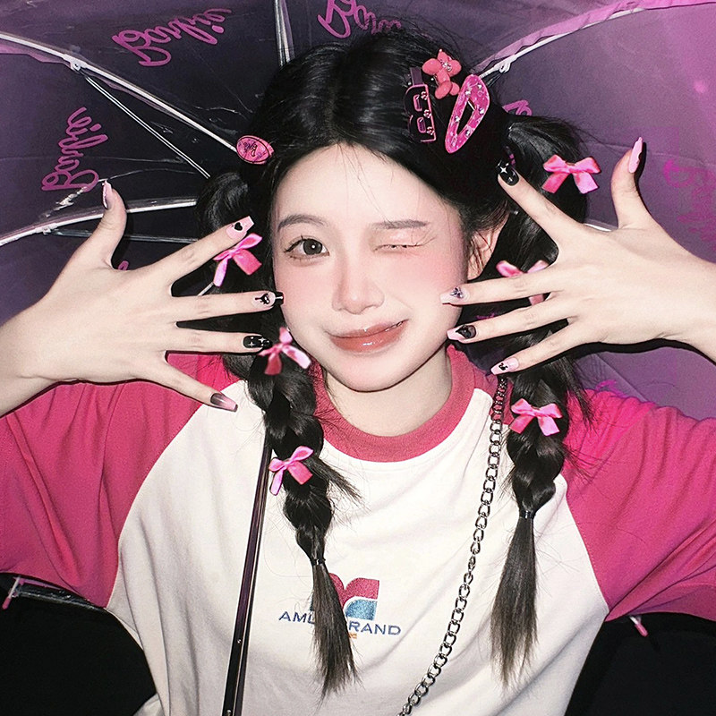 网红同款蝴蝶结发夹芭蕾风丝带绑发发带多巴胺女孩芭比粉发饰头饰,饰品/流行首饰/时尚饰品新,发饰,淘宝优惠券,粉丝福利购,淘宝优惠卷