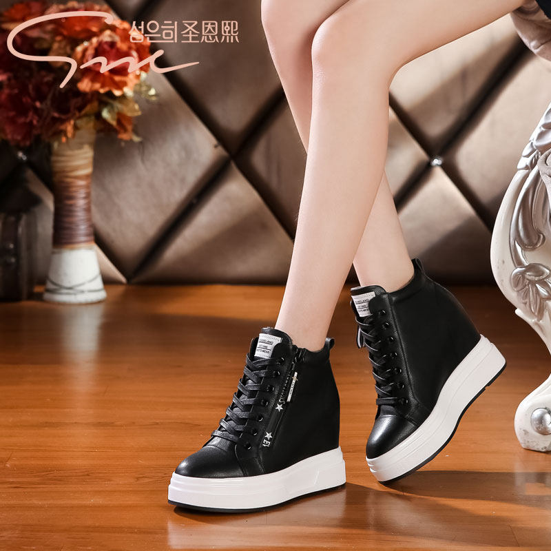 SNC/圣恩熙内增高休闲鞋真皮