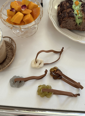 新品限时包邮 夏日花朵发绳高弹力耐用头绳高马尾发饰橡皮筋可爱