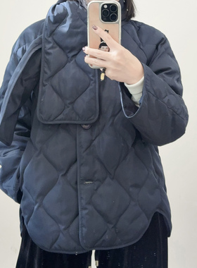 C家女装静奢风围巾薄款绗缝羽绒服2025秋季新品1305995002