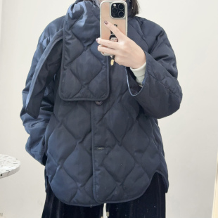 C家女装静奢风围巾薄款绗缝羽绒服2025秋季新品1305995002