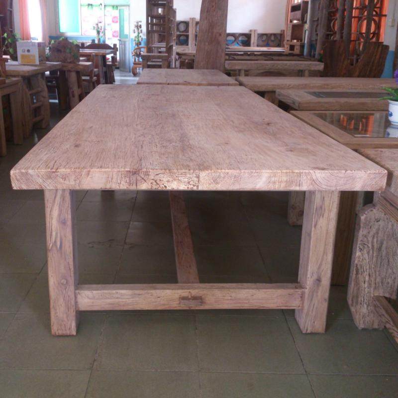 原木大班台中式实木家具商业办公会议桌简约免漆3米大板 工厂定制