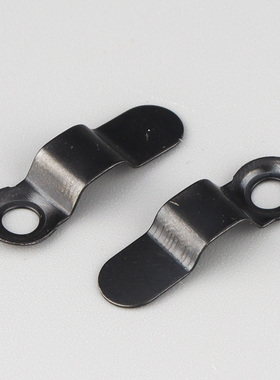 黑色弓形弹片相框背板压片瓜子片挡片转扣暗挂背板扣压片五金配件