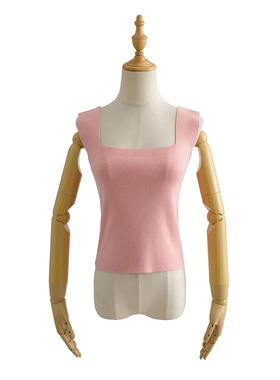 宽肩带内搭针织背心高腰短款吊带抹胸一字领小上衣~夏季VEN&TELLA