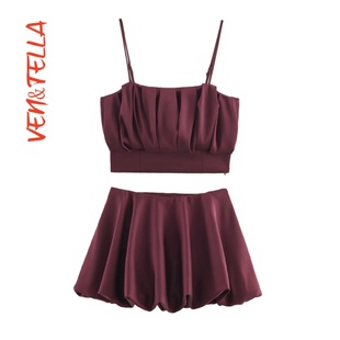 9532606 7969256 VEN&TELLA秋冬欧美风 型吊带上衣半裙 气球版