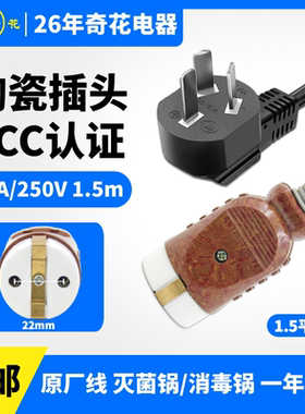 奇花新丰灭菌器蒸汽消毒锅电源线