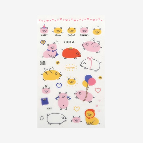 韩国文具可爱透明贴纸装饰小贴画