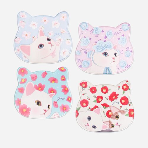 jetoy可爱猫咪鼠标垫防滑橡胶