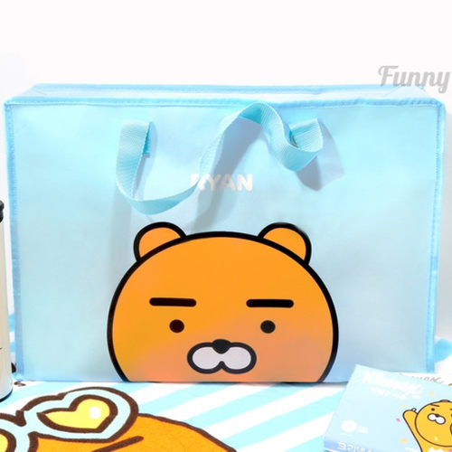 韩国Funnyd可爱卡通大款女手提布包简约大容量软无纺布袋购物袋