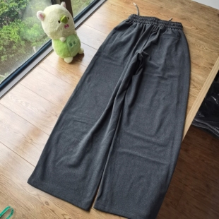 阔腿裤 薄绒 春很舒服休闲裤 捡漏 女款 ～外贸尾货 卫裤 高腰弯刀裤