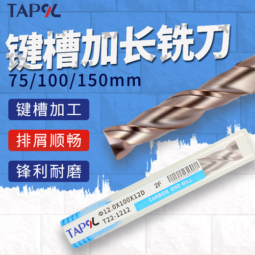 TAP9L高硬钨钢铣刀55度2刃加长