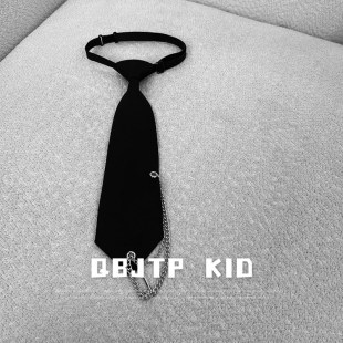 Q宝家童品 男童领带领结搭配衬衫儿童宝宝花童演出婚礼学院风配饰