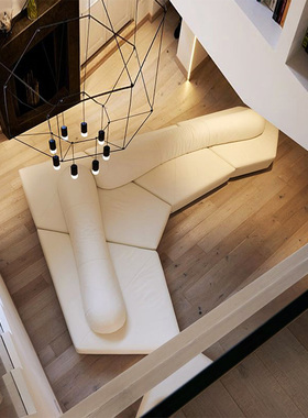 酒店大堂极简布艺沙发 海棉组合Adra 岩石模块设计别墅大户型意式