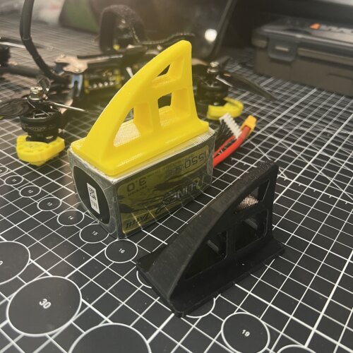 FPV五寸穿越机鲨鱼鳍反乌龟电池防撞保护垫3D打印件TPU95