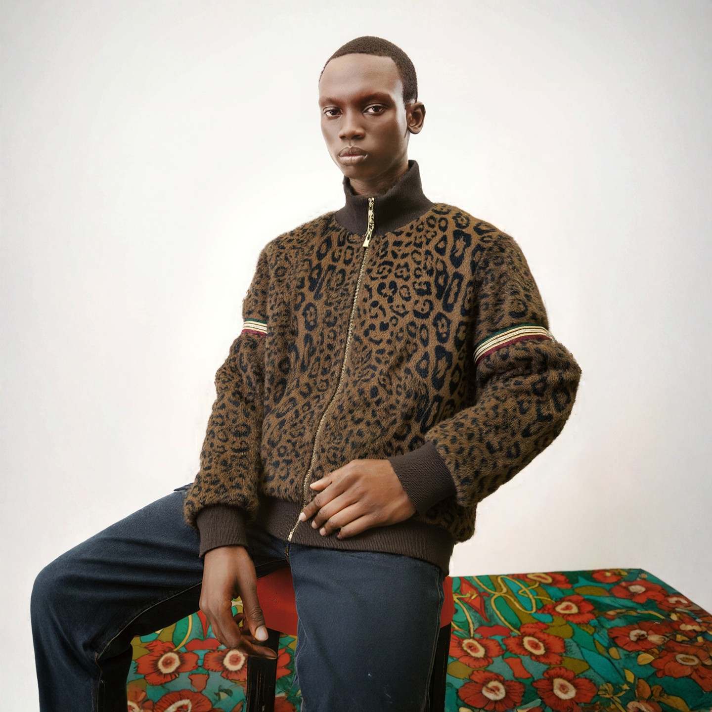 时着春季躁动男士豹纹科技皮草夹克街头嘻哈免烫高街外套riir拉链,男装,棒球夹克,淘宝优惠券,粉丝福利购,淘宝优惠卷