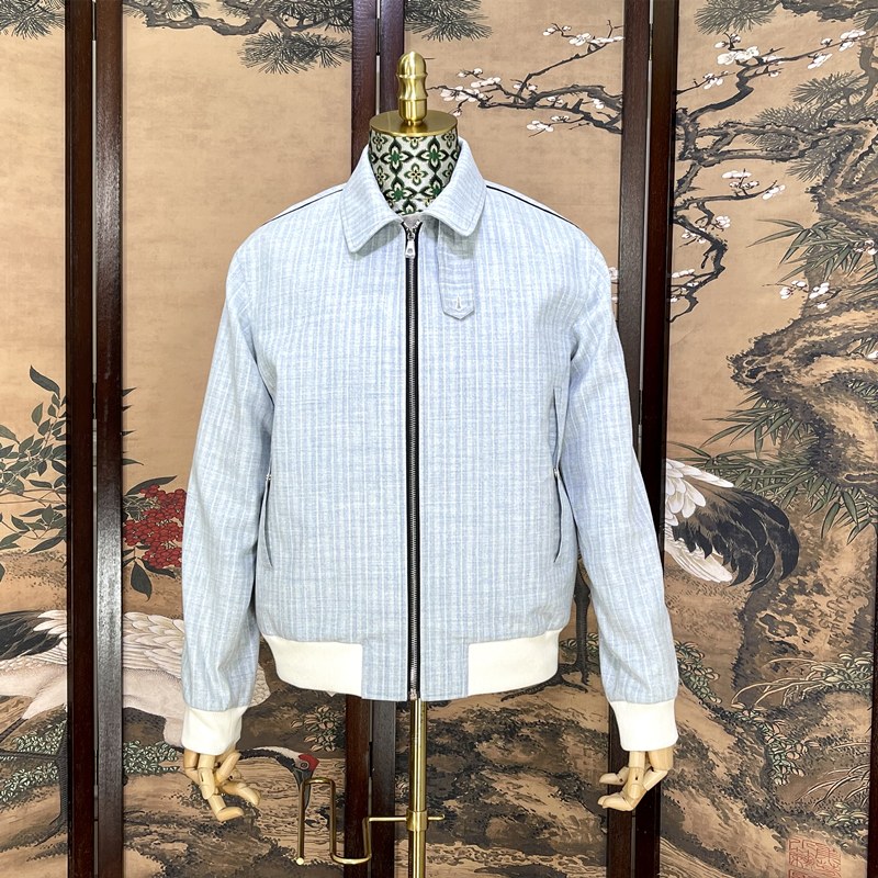 外套时着羊毛男士羊毛混纺桑蚕丝