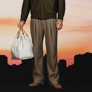 编织休闲裤 时着春夏莫代尔混纺超柔男士 kiton风意式 长裤 免烫时装